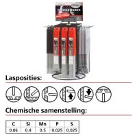 WELDING ELECTRODES E 6013 Ø 2.50X350MM/3 (5 PCS) WELDING ELECTRODES E 6013 Ø 2.50X350MM/3 (5 PCS)